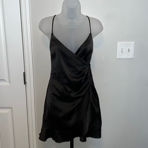 Satin Black Dress